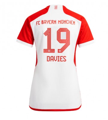 Bayern Munich Alphonso Davies #19 Koszulka Podstawowych Kobiety 2023-24 Krótki Rękaw
